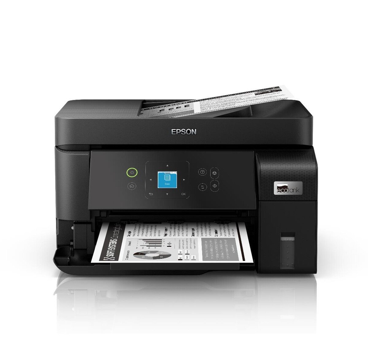 M2050 - Front -22Luc_MGY_Black_01 copy EcoTank A4 Mono, P/S/C, ADF 30 Sheets, Wi-fi, LAN, 1.44" LCD Screen printer M2050 - Image 1
